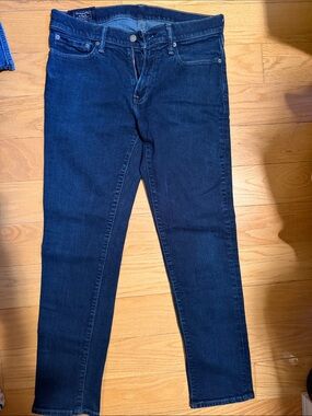 Abercrombie & fitch dark blue  Wash Skinny Jeans - Classic Dark Blue Denim